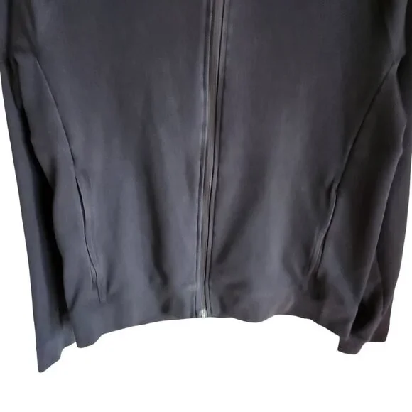 Lululemon Men's Sweatshirt Medium Blue Navy City Sweat Full Zip Hoodie Pockets - Picture 3 of 9